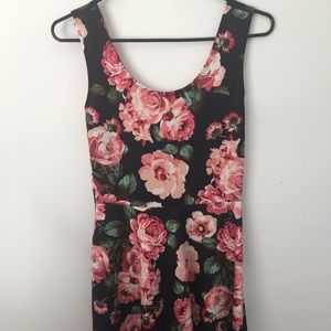 Floral print skater dress